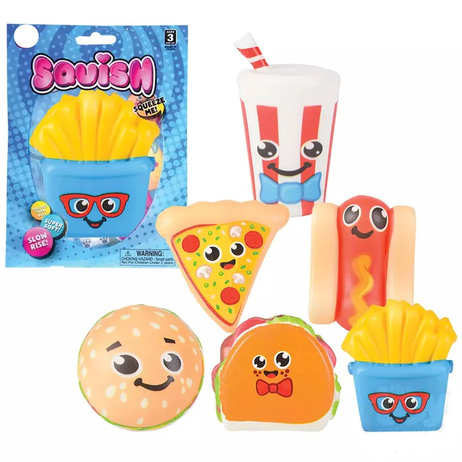 Fast Food Squishy Fidget Kids Toy- Assorted — wholesale Fidgets & Sensory by the case