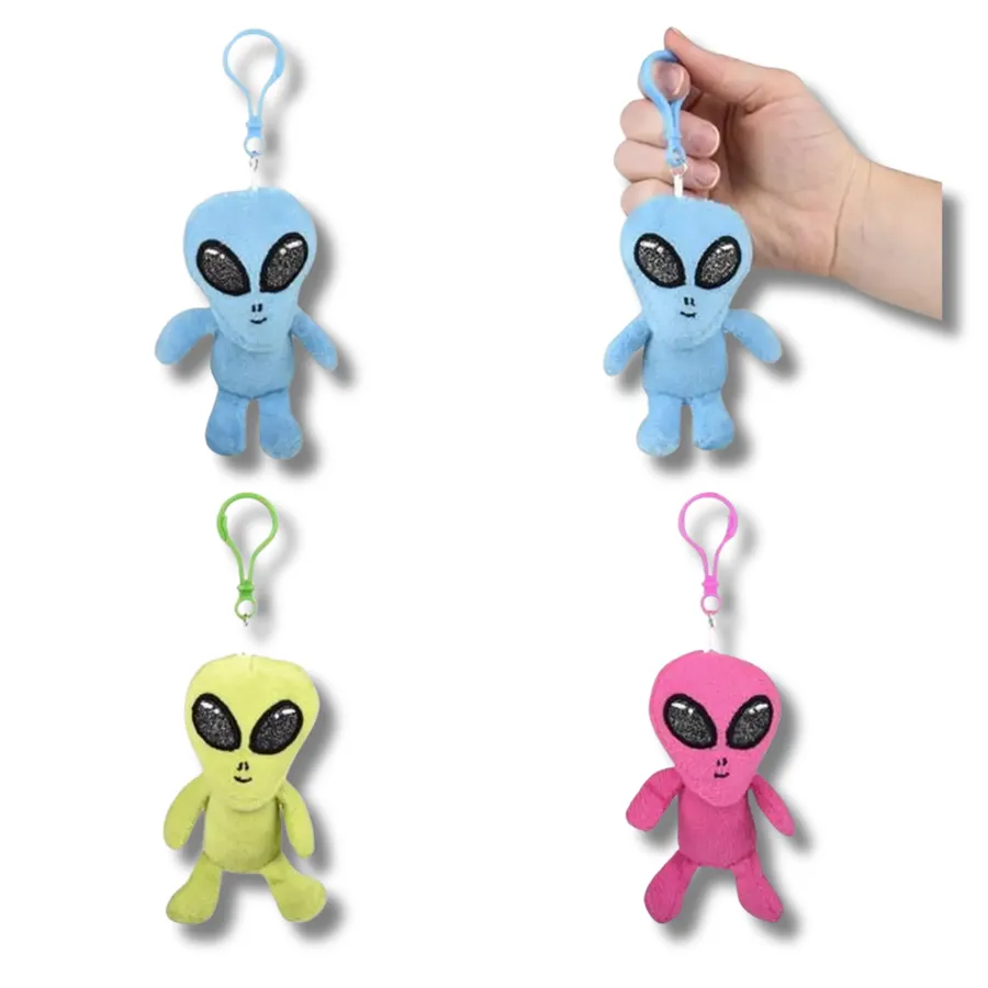 Alien Soft Plush Backpack Keychain Kid Toy- Assorted — wholesale Plush & Squishies by the case