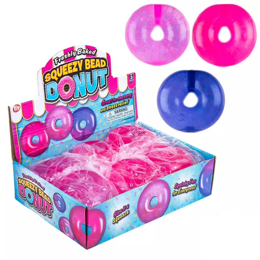 Holiday Décor Squeezy Bead Donut Kids Toys For — wholesale Seasonal & Holiday by the case