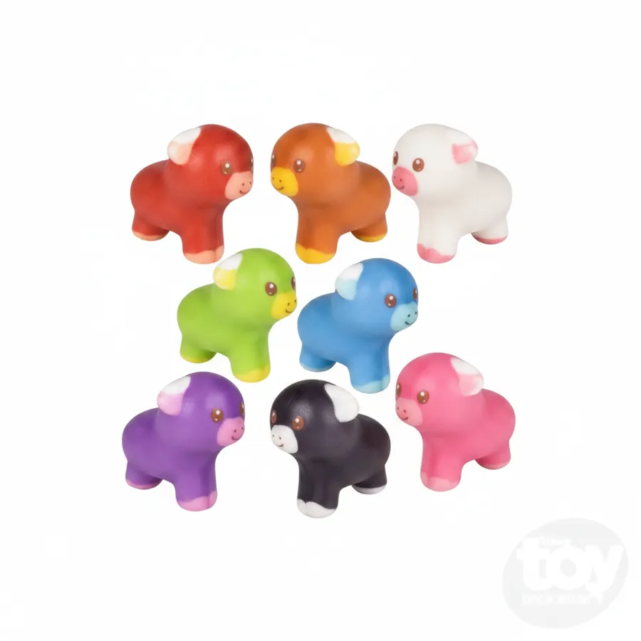 Mini Highland Cow Squishy Toy - Cute Sensory Fidget and Stress Ball Squish — wholesale Fidgets & Sensory by the case