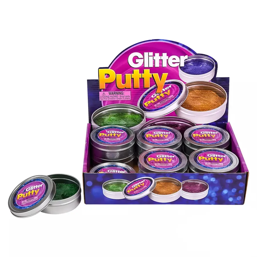 Glitter Putty Toys For Kids In Bulk - Assorted — wholesale Fidgets & Sensory by the case