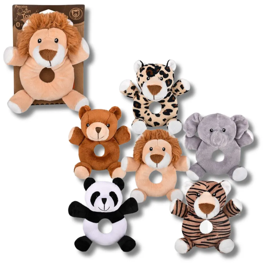 Rattles Soft Plush Stocking Stuffer Toy- Assorted — wholesale Plush & Squishies by the case