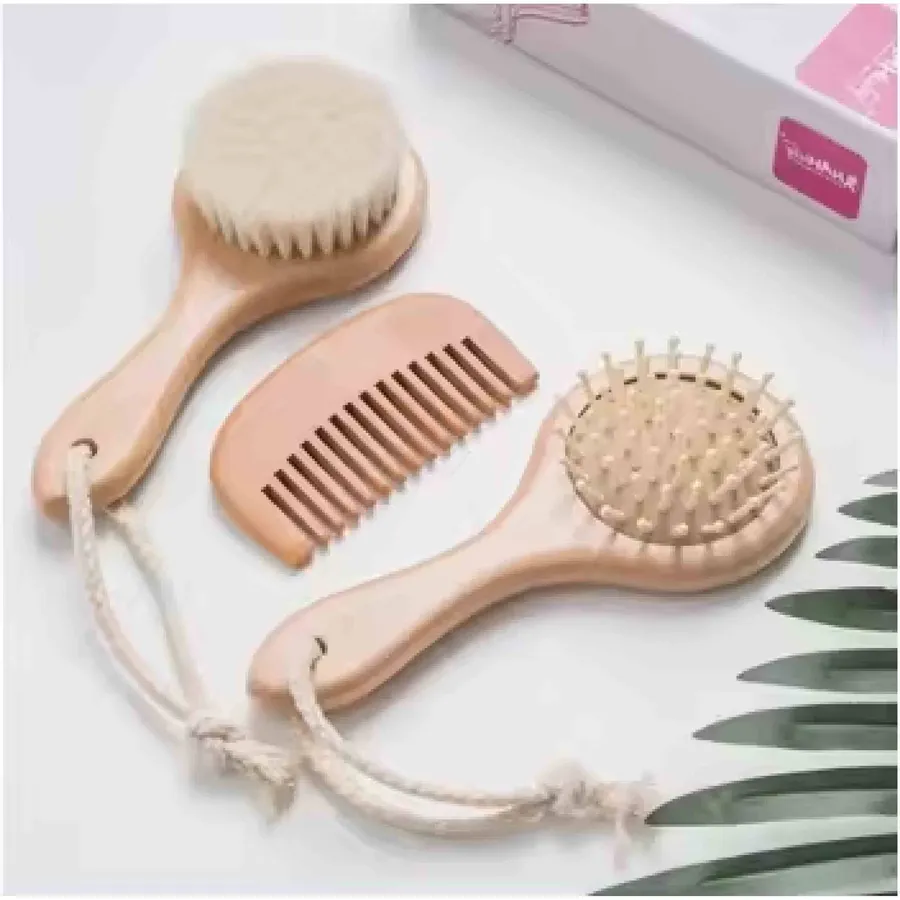 Wooden Soft Hair Brush Set For Kids — wholesale Apparel & Accessories by the case