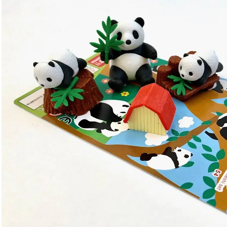 Panda Style Eraser Set For Kids In Bulk — wholesale Stationery & Office by the case