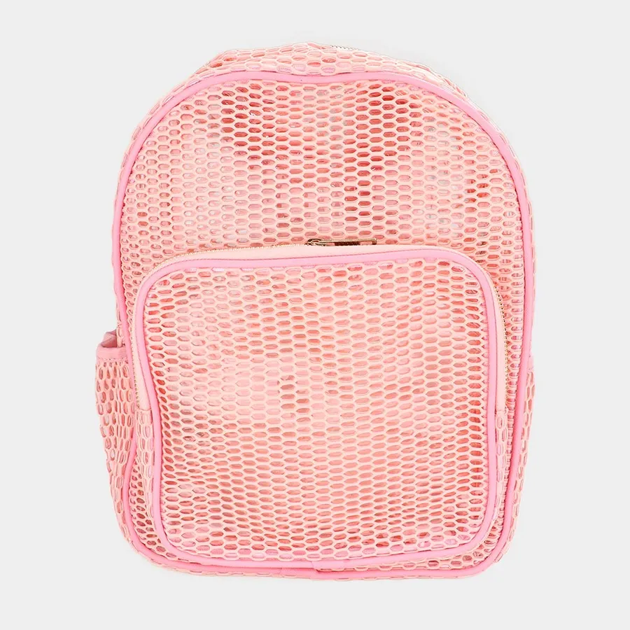 Kids Mesh Backpack - Semi-Transparent School Bag for Girls, 12-Inch — wholesale Bags & Backpacks by the case