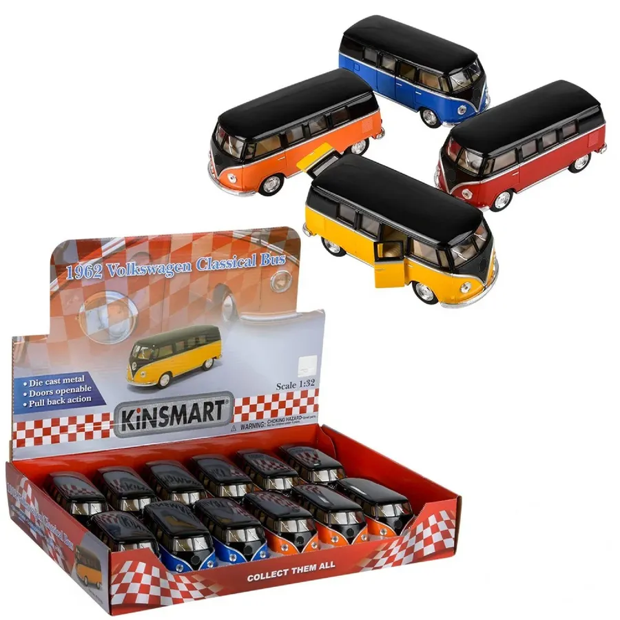 DieCast Pull Back Bus Toy for Kids Christmas — wholesale Seasonal & Holiday by the case