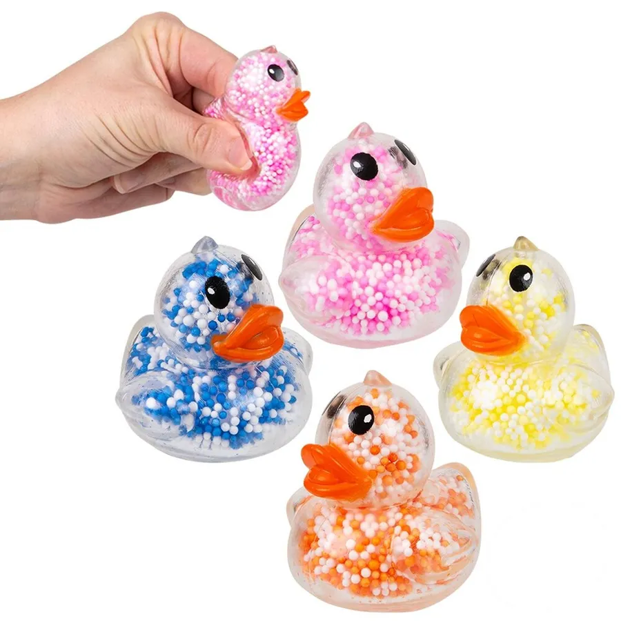 Mini Fidgety Foam Bead Duck Toy For Kids - Assorted — wholesale Fidgets & Sensory by the case