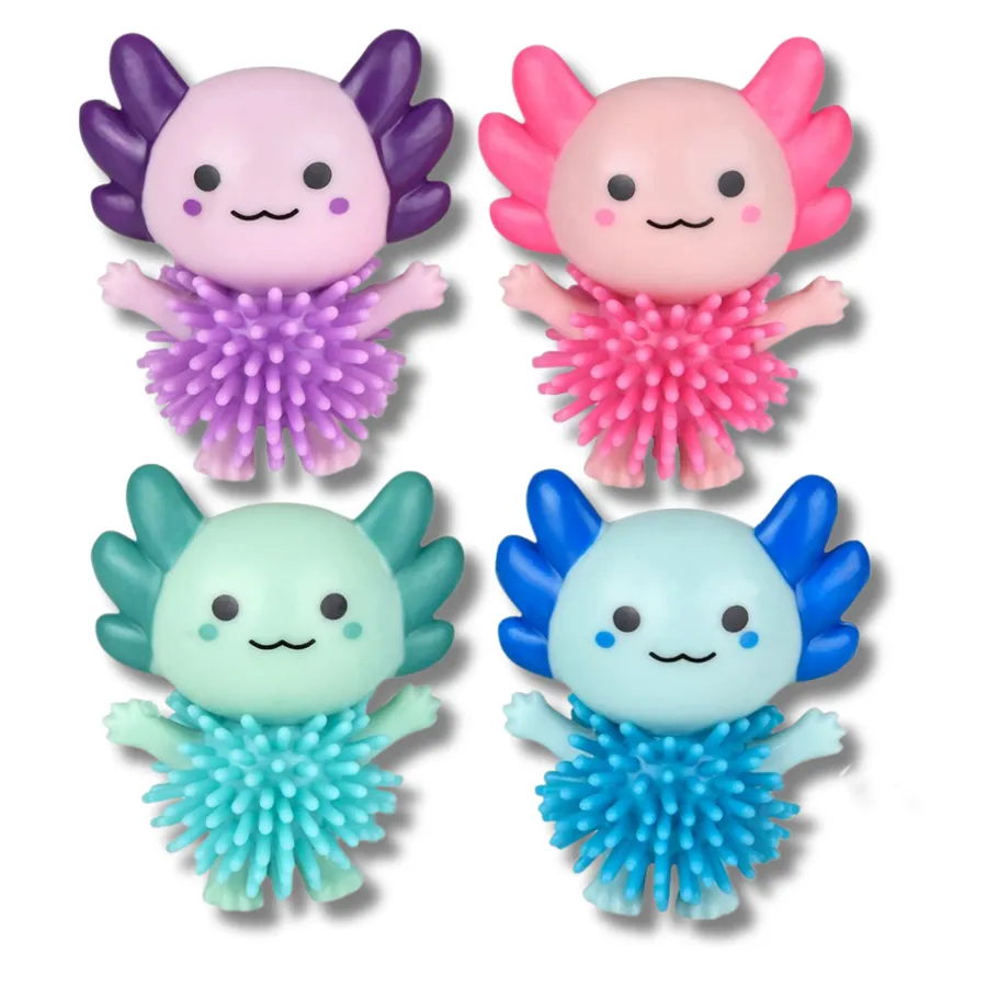 Squishy Toys Mini Axolotl Fidget Sensory Toy for Stress Relief, Assorted — wholesale Fidgets & Sensory by the case