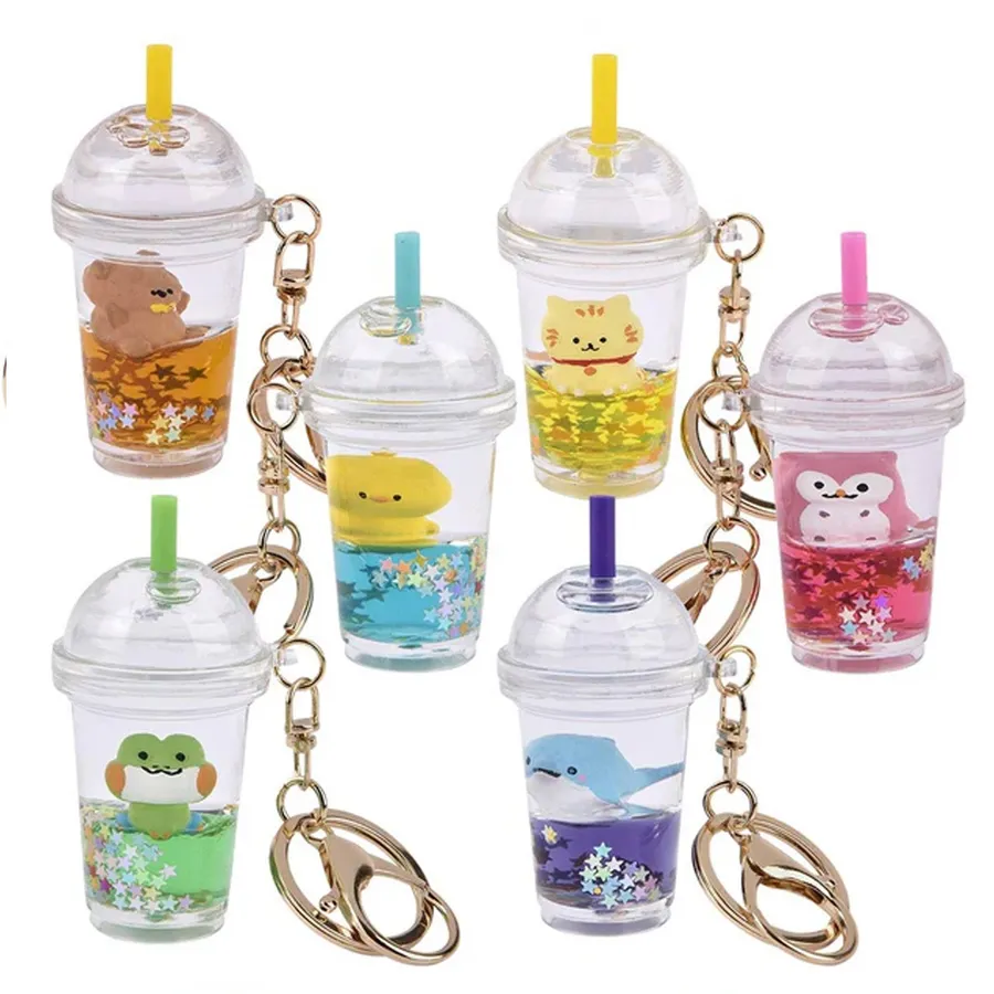 Animal Smooth Liquid Clip On Keychain — wholesale Keychains & Charms by the case
