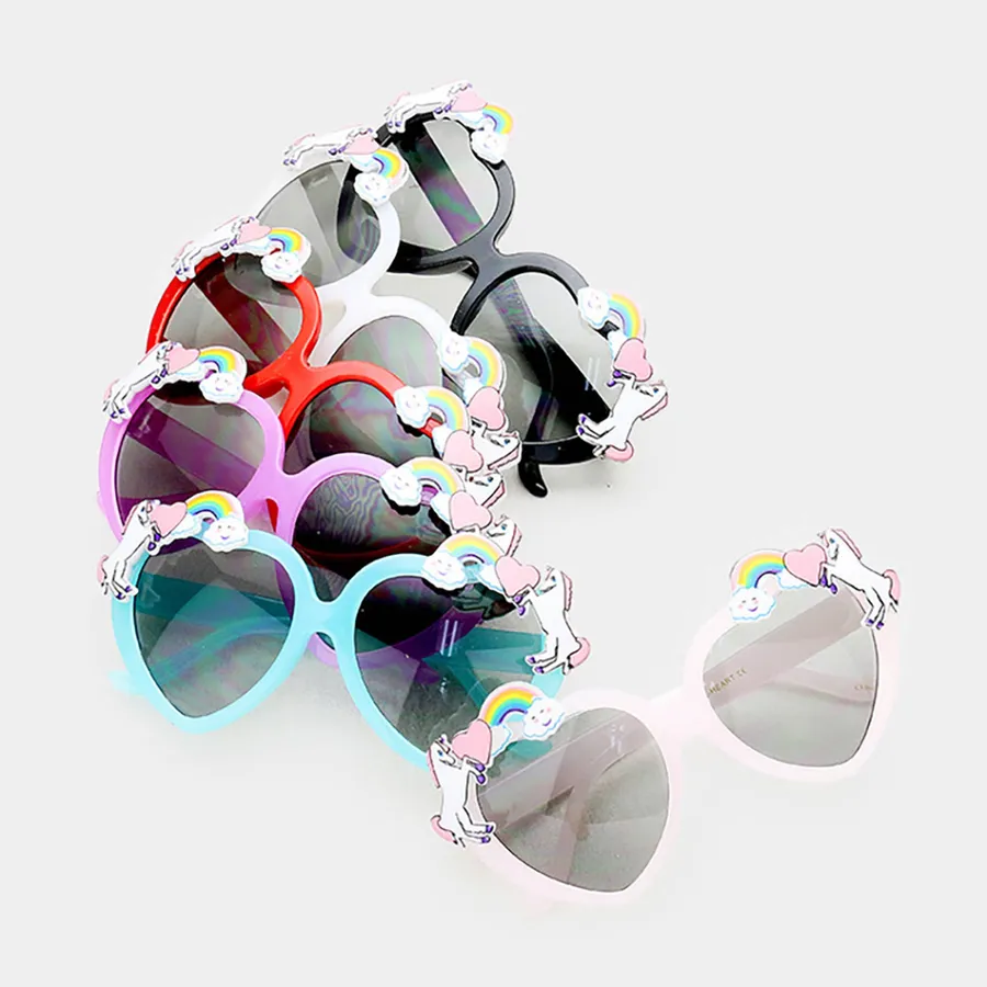 Kids Oversized Unicorn Sunglasses - Assorted — wholesale Apparel & Accessories by the case
