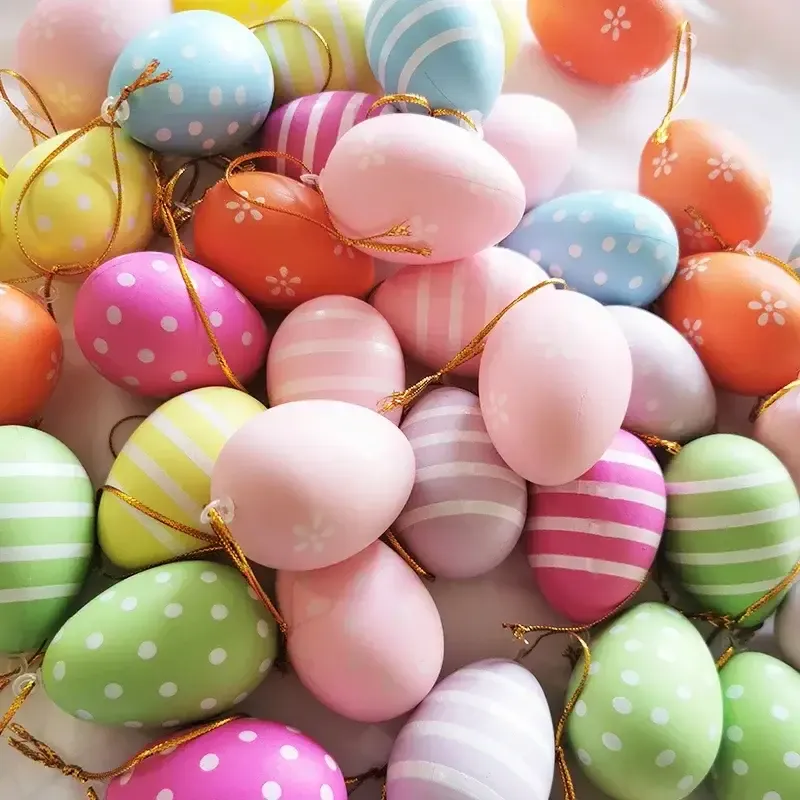 Colourful Easter Artificial Eggs – Hanging Party Decor — wholesale Seasonal & Holiday by the case