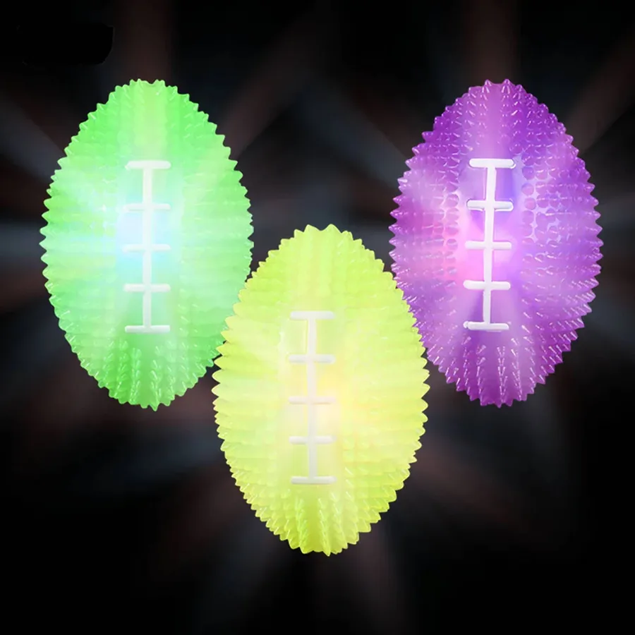 Mardi Gras Light Up Football Kids Toy - Assorted — wholesale Seasonal & Holiday by the case