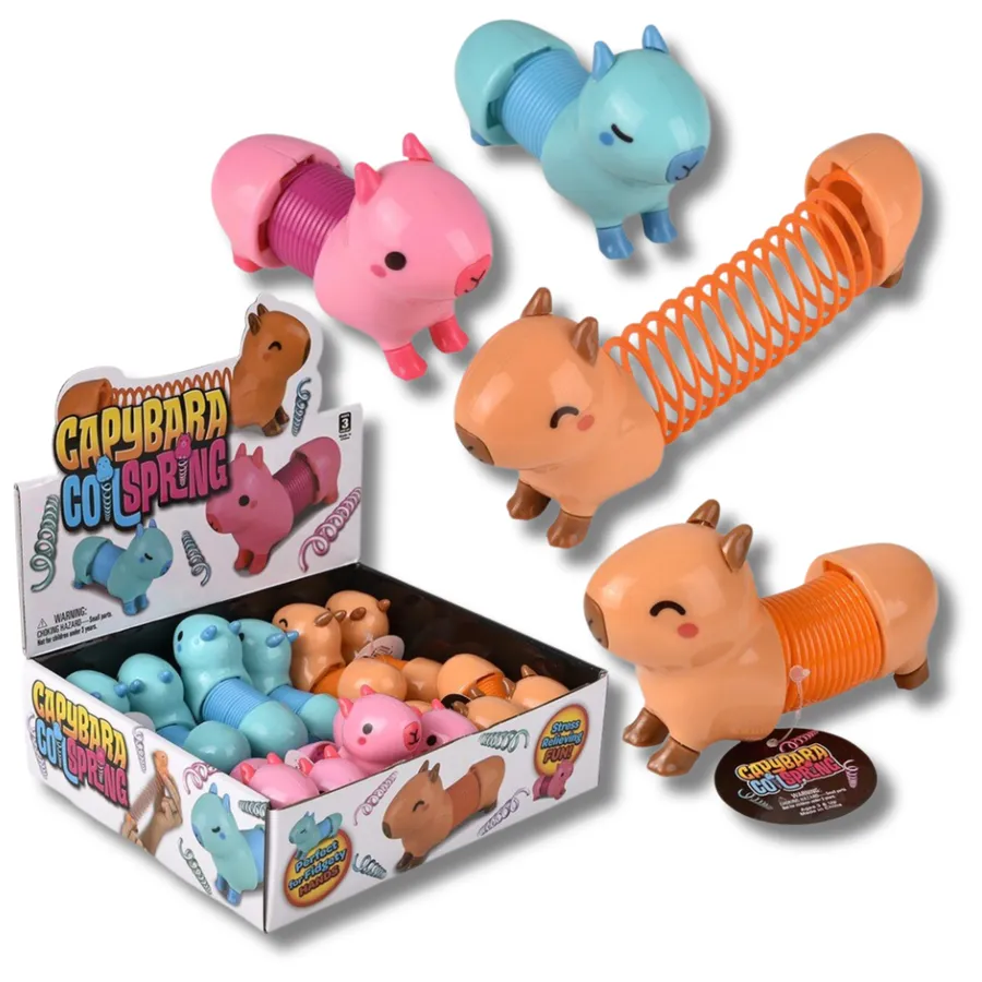Springy Capybara coil Fidget Toy — wholesale Fidgets & Sensory by the case