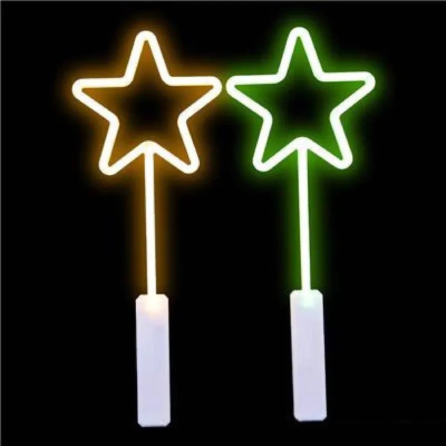 LED Star Wand With Handle For Kids - Assorted — wholesale Toys & Games by the case