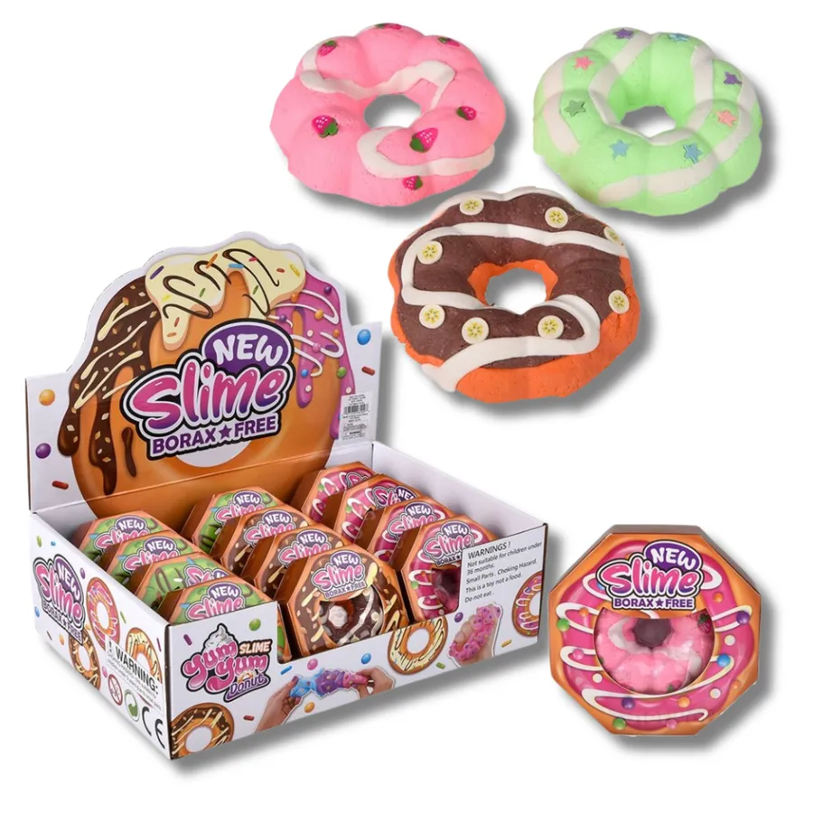 Sensory Toy Donut Clay Slime - 3.6 Inch Fidget Stress Relief Toy — wholesale Fidgets & Sensory by the case