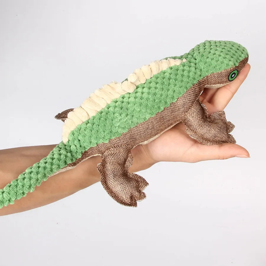 Plush Dog Toy - Lizard Shaped Soft Squeaky Pet Toy, 5-Pack — wholesale Plush & Squishies by the case