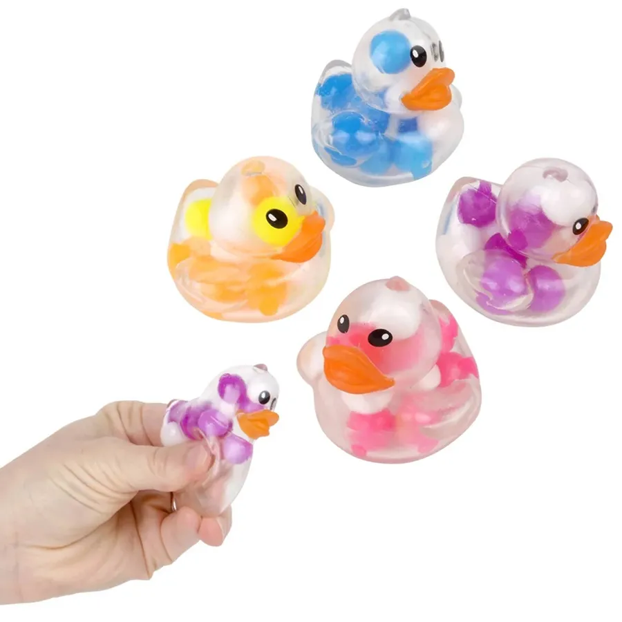 Squeezy Beaded Ducky Kids Toy - Assorted — wholesale Toys & Games by the case