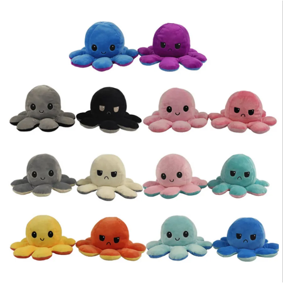 Reversible Octopus Soft Plush Kids Toys — wholesale Plush & Squishies by the case
