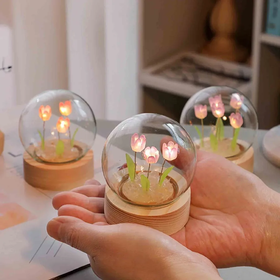 Tulip Night Lamp For & Gift For Home Decor — wholesale Home & Décor by the case