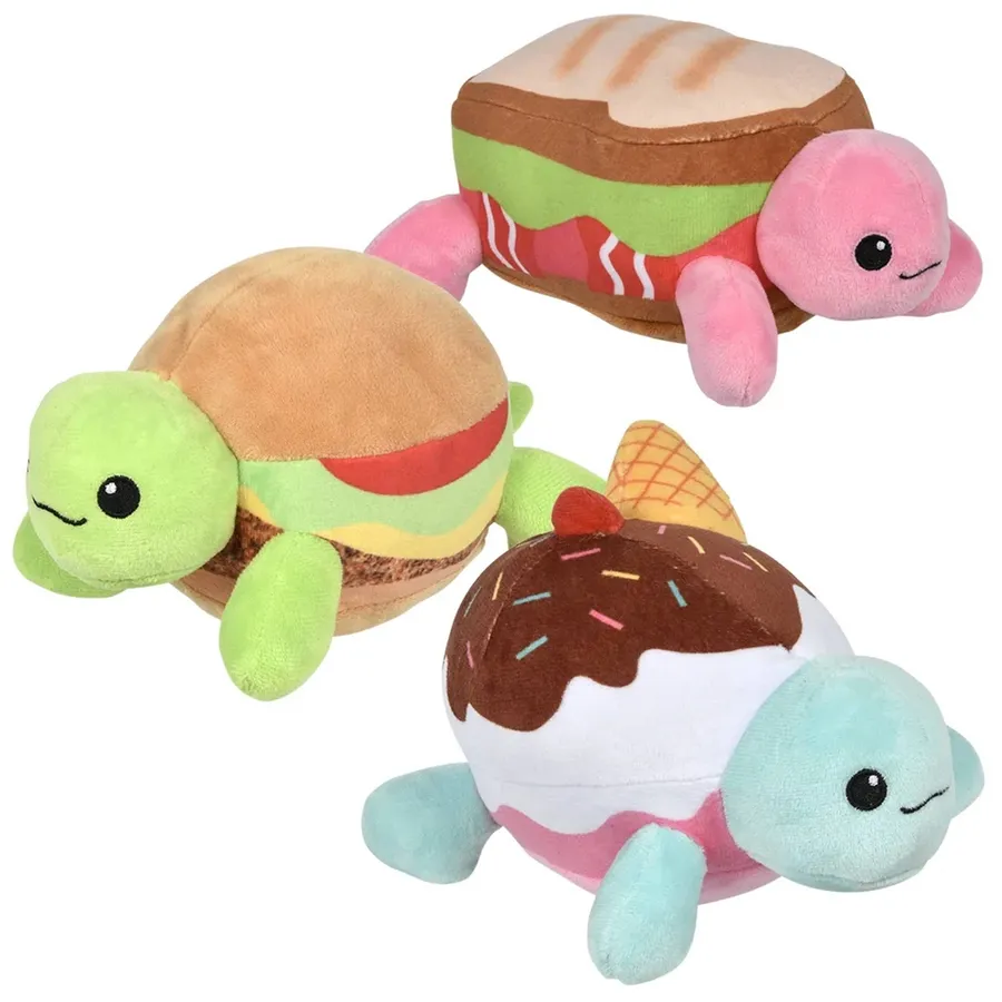 Soft Plush Food Turtles Kids Toy - Assorted — wholesale Plush & Squishies by the case
