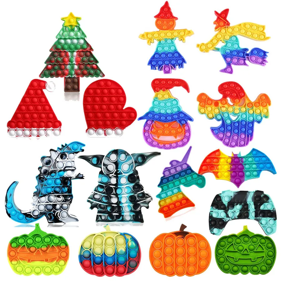 Assorted Push Bubble Pop It Fidget Kids Toy- In Bulk — wholesale Fidgets & Sensory by the case