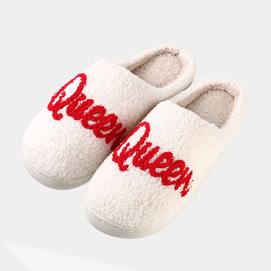 Printed Home Indoor Floor Slippers For Valentine - Assorted — wholesale Seasonal & Holiday by the case