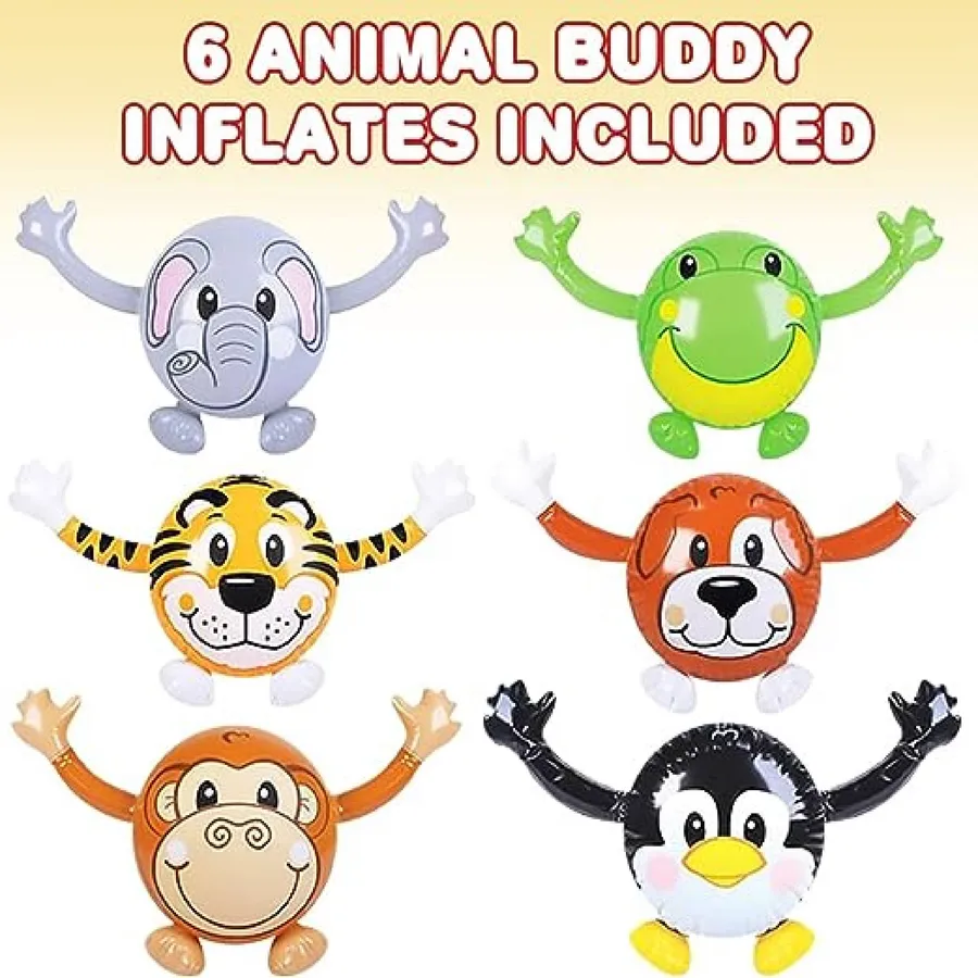 Animal Buddy Inflates Kids Toy- Assorted — wholesale Toys & Games by the case