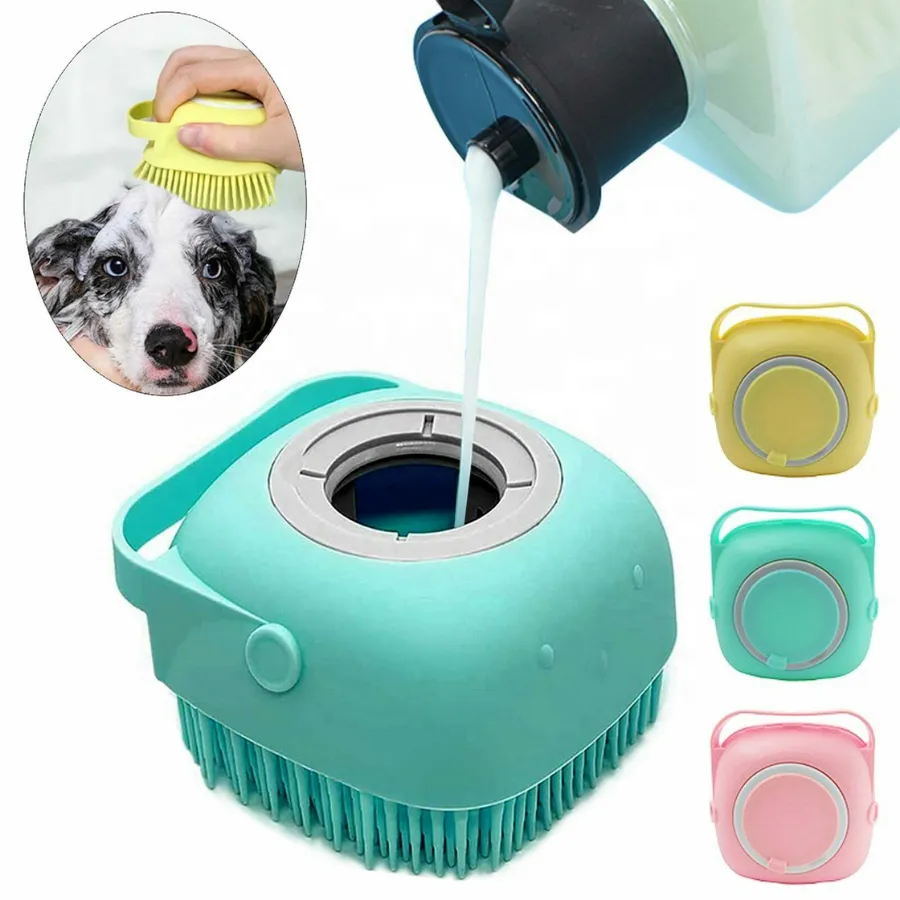 Soft Silicone Bath Brush For Pets - Assorted — wholesale Beauty & Personal Care by the case