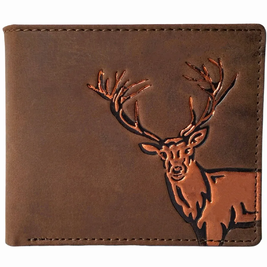 Elk Men Casual Vintage Brown 3D Print Ge Home Decores — wholesale Home & Décor by the case