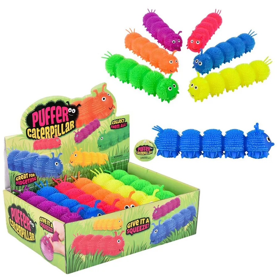 Cute Stretchy Puffer Caterpillar Kids Toy — wholesale Toys & Games by the case