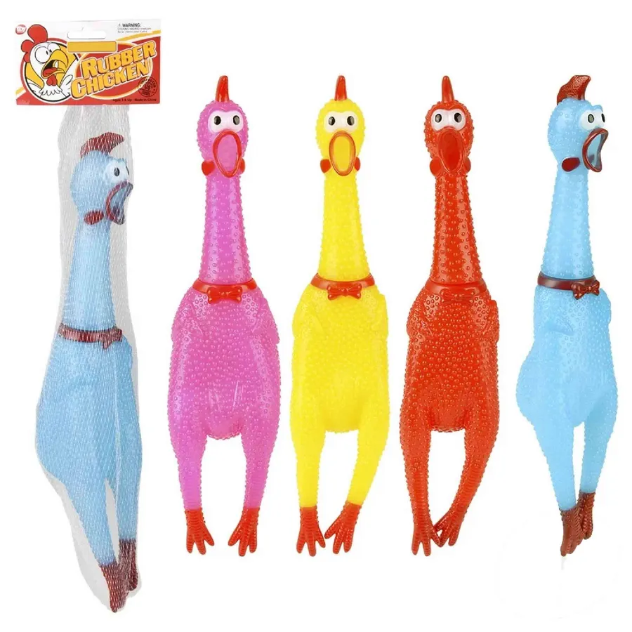 Squishy Toy Screeching Chicken - Sensory Fidget Squeeze Toy for Kids, Assorted — wholesale Fidgets & Sensory by the case