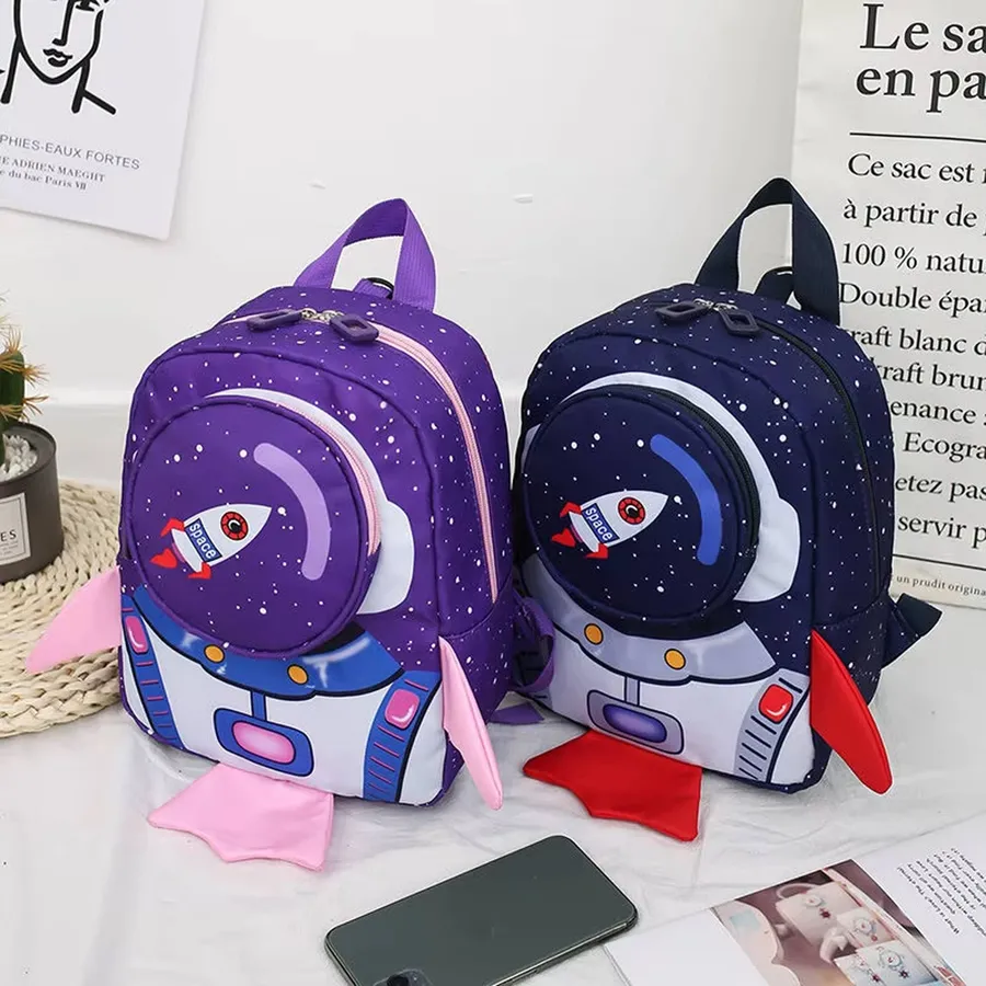 Kids Rocket Backpack - Lightweight Space Pattern School Bag — wholesale Bags & Backpacks by the case