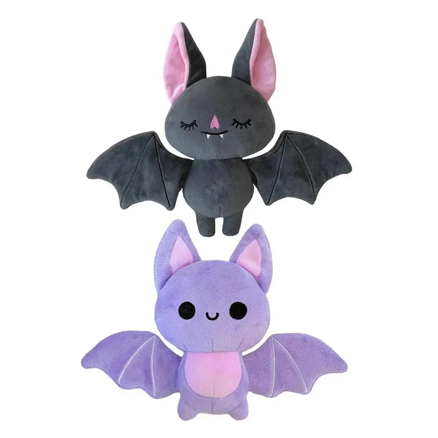Halloween Bat Plush Toy - Cute Pastel Stuffed Animal, 8-Inch — wholesale Plush & Squishies by the case