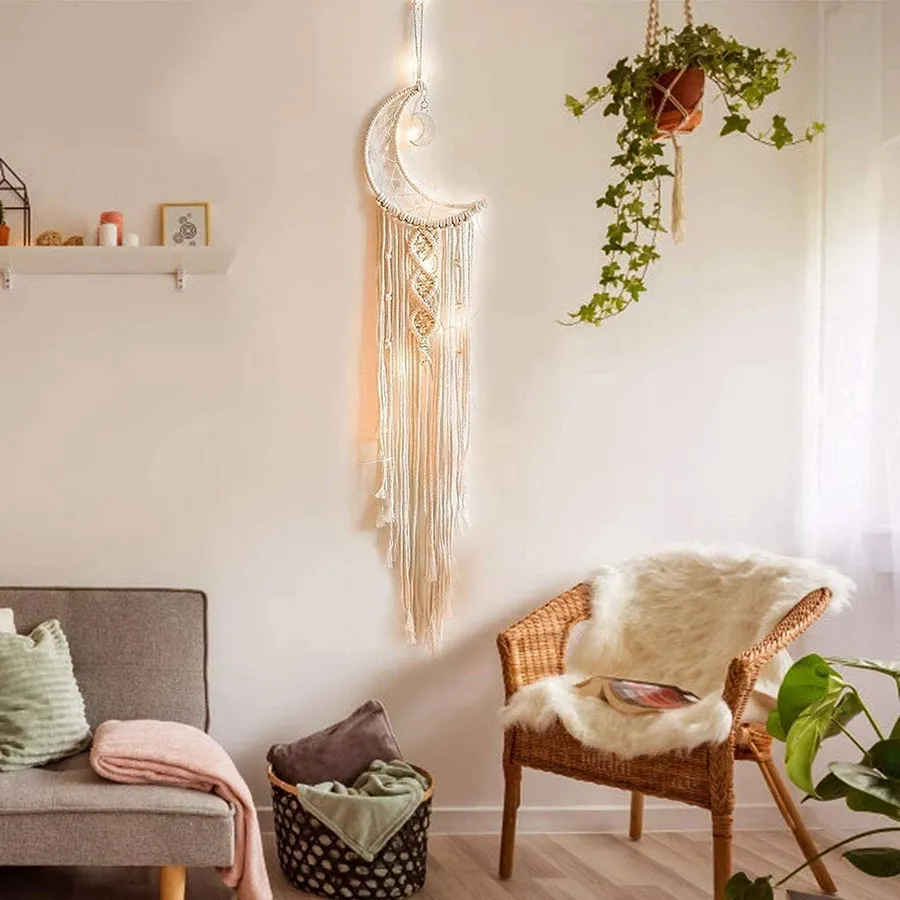 Moon Star Dream Catcher Wall Hanging For Fall Decor — wholesale Home & Décor by the case
