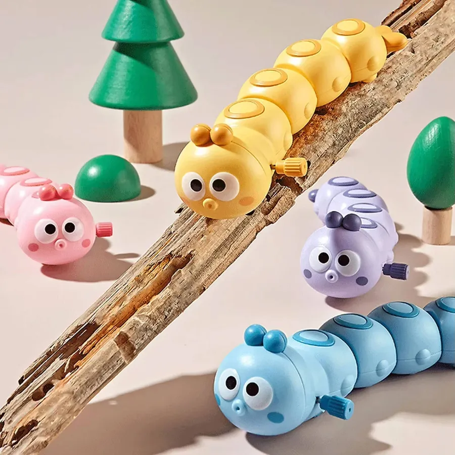 Clockwork Caterpillar Crawling Kids Toys - Assorted — wholesale Home & Décor by the case