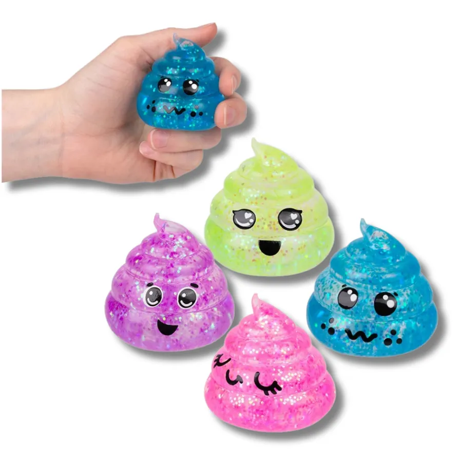 Glitter Squeezy Sparkle Sugar Poop Fidget Kids Toy — wholesale Fidgets & Sensory by the case