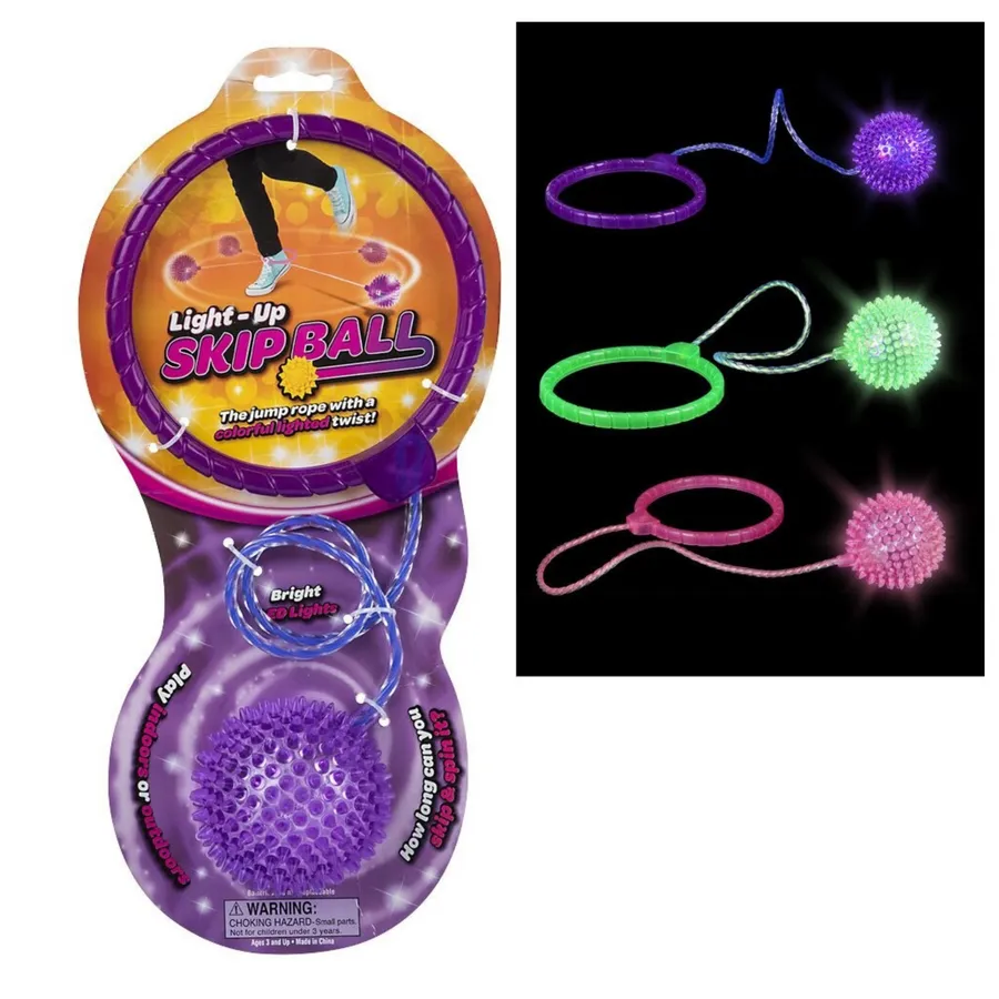 Light-Up Skip Ball Toy For Kids - Assorted — wholesale Toys & Games by the case