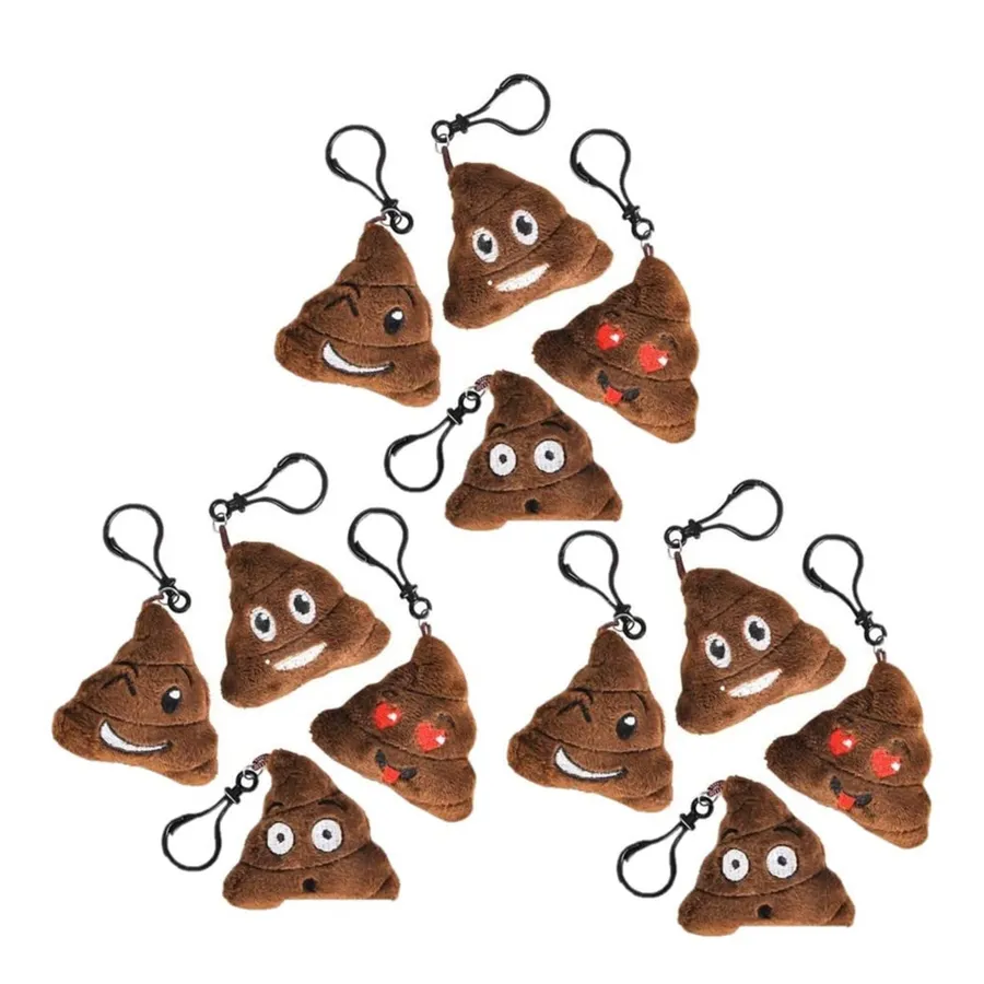 Keeraft Plush Emoticon Poop Keychain - C Keeraft Home Gifts — wholesale Plush & Squishies by the case