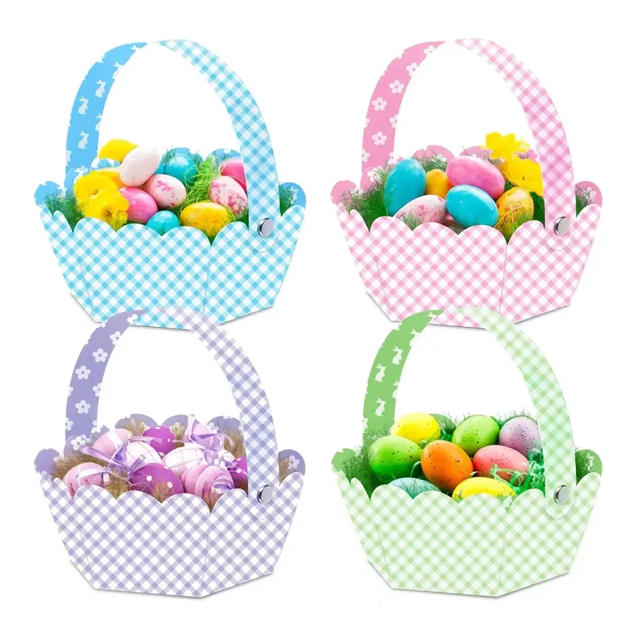 Easter Primary Colour Baskets – Eggs & Chicks Design — wholesale Seasonal & Holiday by the case