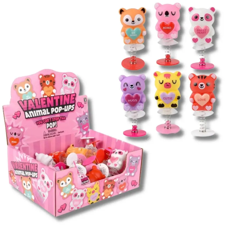 Cute Animal Pop Ups Fidget Kids Toy For Valentine - Assorted — wholesale Fidgets & Sensory by the case