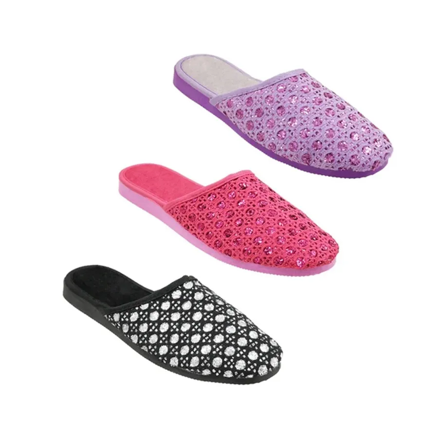 Women's Sparkle Slippers - Cozy Plush Easter Gift, Sizes 5-10 — wholesale Plush & Squishies by the case