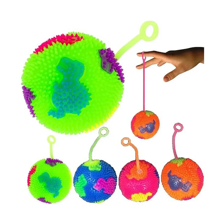 Sensory Toy Squeaky LED Ball for Kids - Squishy Fidget Stress Ball — wholesale Fidgets & Sensory by the case
