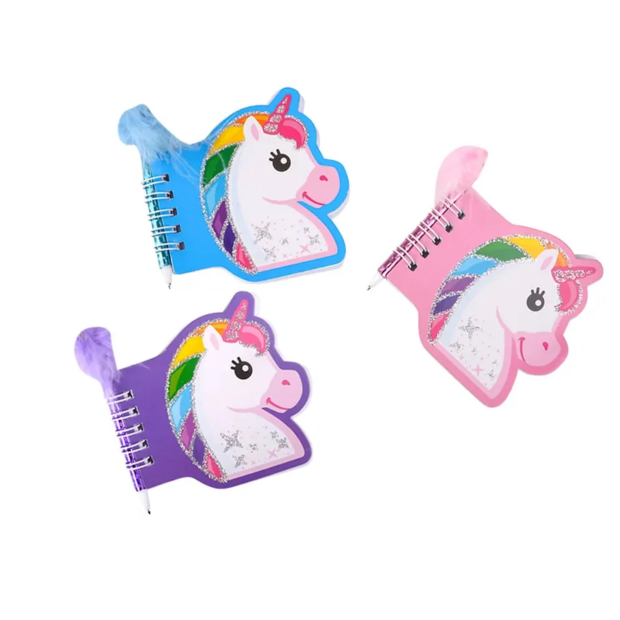 Unicorn Notebook With Feather Pen For Kids — wholesale Stationery & Office by the case