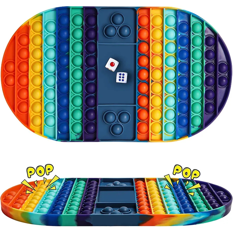 Jumbo Chess Pop It Fidget Kids Toy- Assorted — wholesale Fidgets & Sensory by the case