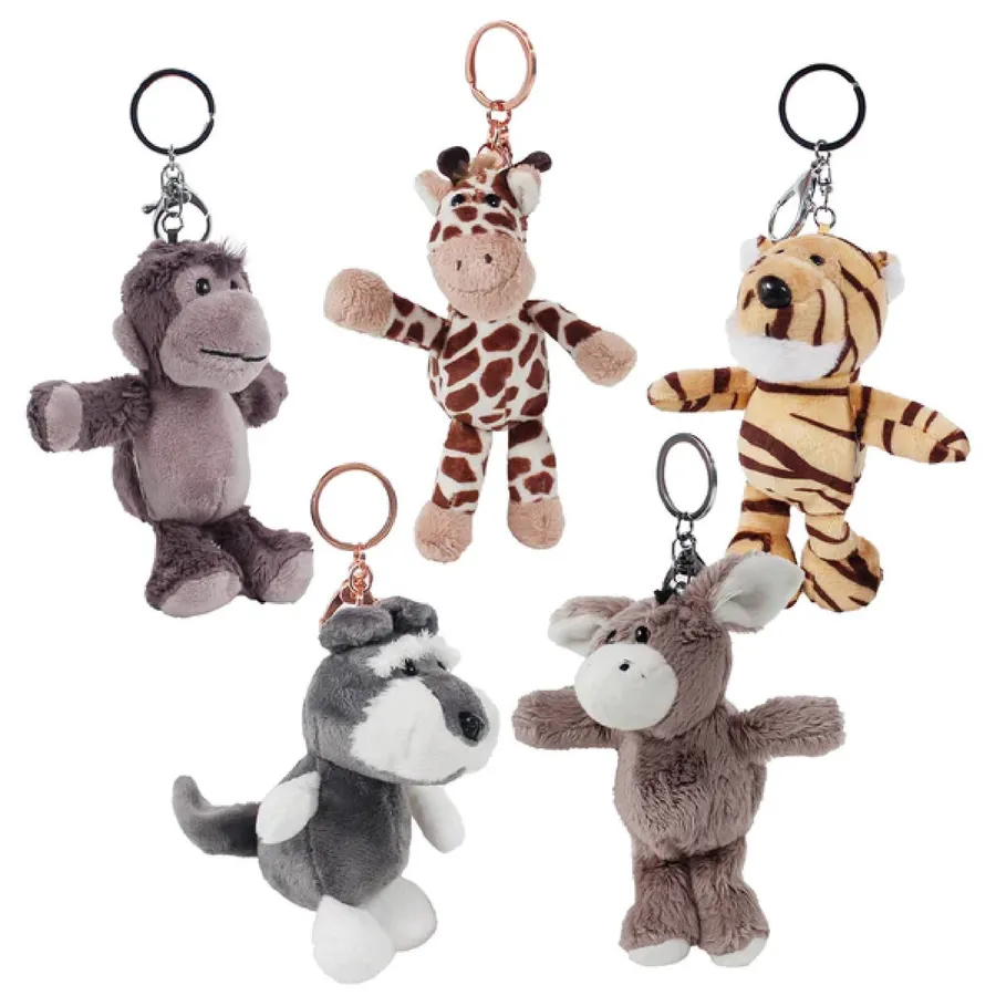 Plush Animal Keychain Clip In Bulk — wholesale Plush & Squishies by the case