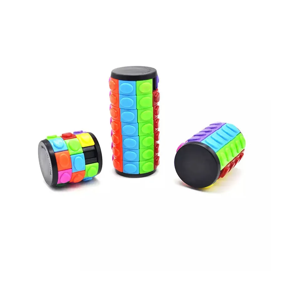 Magic Cylindrical Puzzle Fidget Kids Toy- Assorted — wholesale Fidgets & Sensory by the case