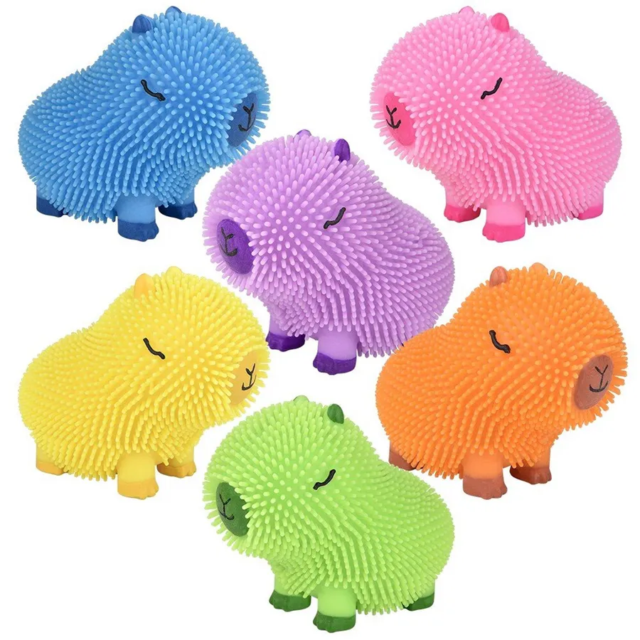 Squishy Toy Capybara Puffers - Assorted Colours Sensory Fidget — wholesale Fidgets & Sensory by the case