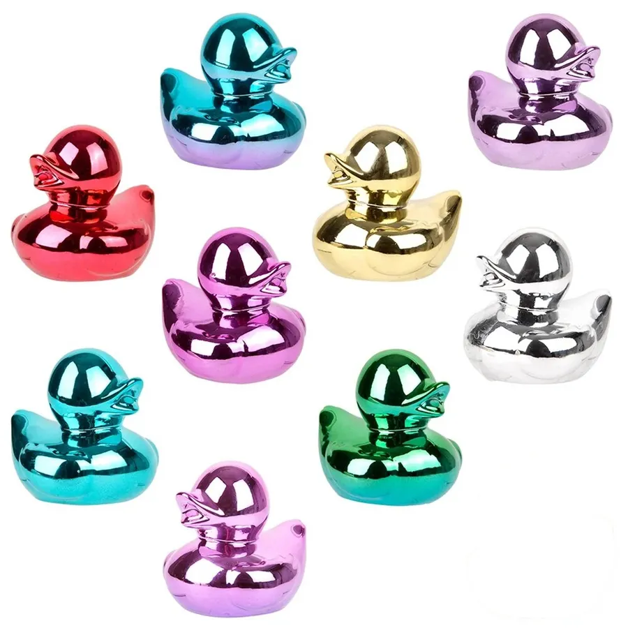 Mini Chrome Rubber Duckies For Kids - Assorted — wholesale Beauty & Personal Care by the case
