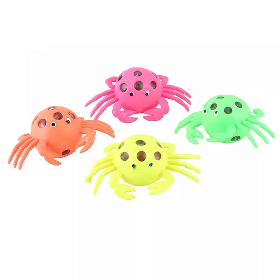 Crab Sensory Squishy Toy - Water Bead Filled, Set of 4 — wholesale Fidgets & Sensory by the case