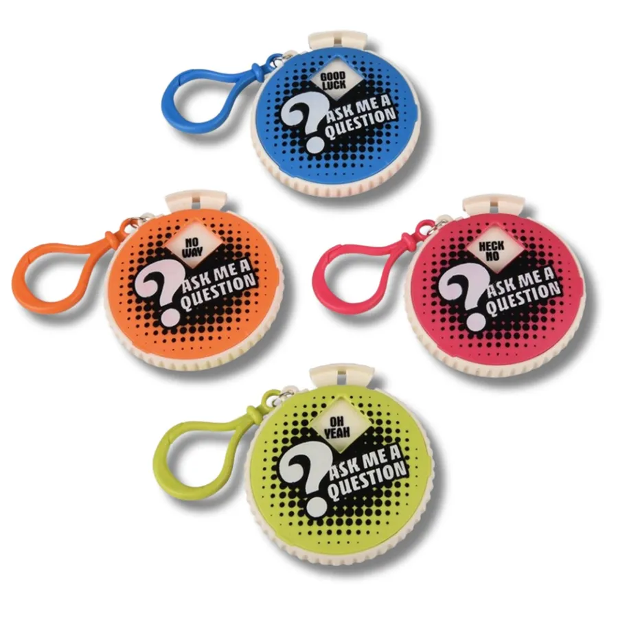 Decision Maker Backpack Clip On Keychain - Assorted — wholesale Keychains & Charms by the case